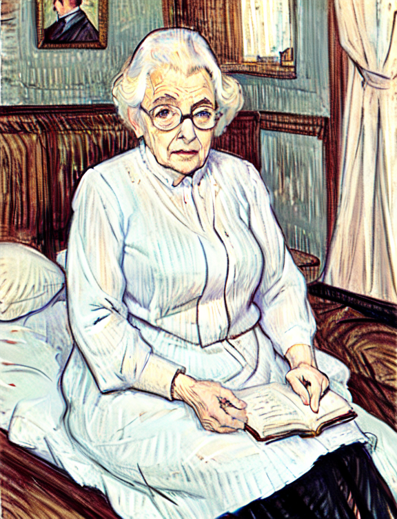 00142-4117450962-masterpiece, best quality, old woman read book,glasses,indoors,sitting on bed, lautrec,_lora_Lautrec styleV1_0.7_.png